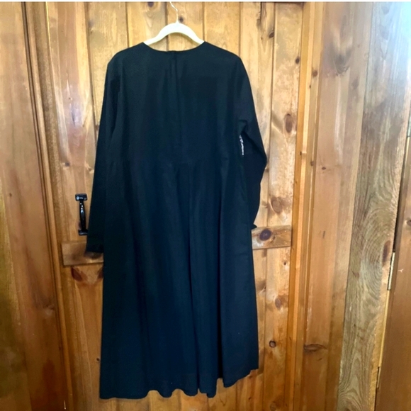 J Peterman Silk Dress Black - Picture 4 of 5